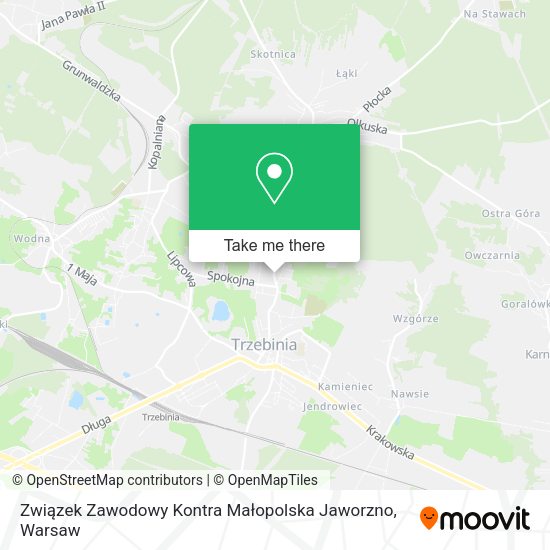 Związek Zawodowy Kontra Małopolska Jaworzno map