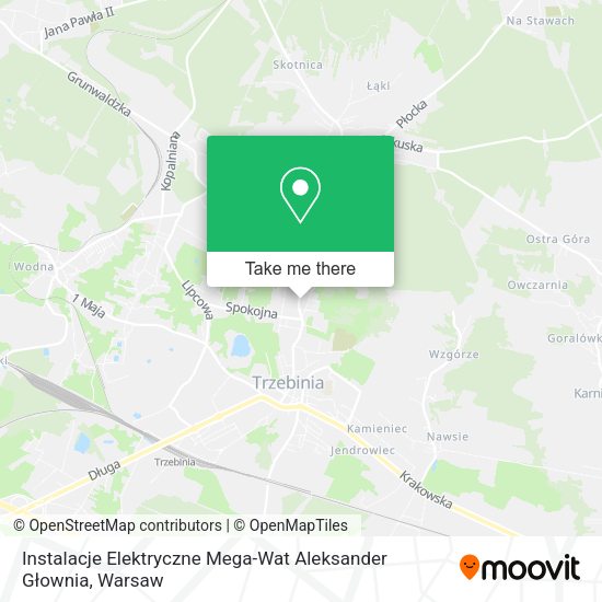 Instalacje Elektryczne Mega-Wat Aleksander Głownia map