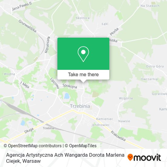 Agencja Artystyczna Ach Wangarda Dorota Marlena Ciejek map