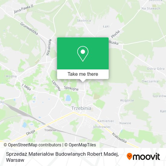 Sprzedaż Materiałów Budowlanych Robert Madej map