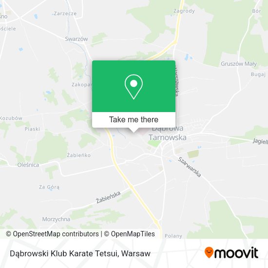 Dąbrowski Klub Karate Tetsui map