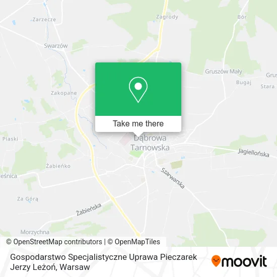 Gospodarstwo Specjalistyczne Uprawa Pieczarek Jerzy Leżoń map