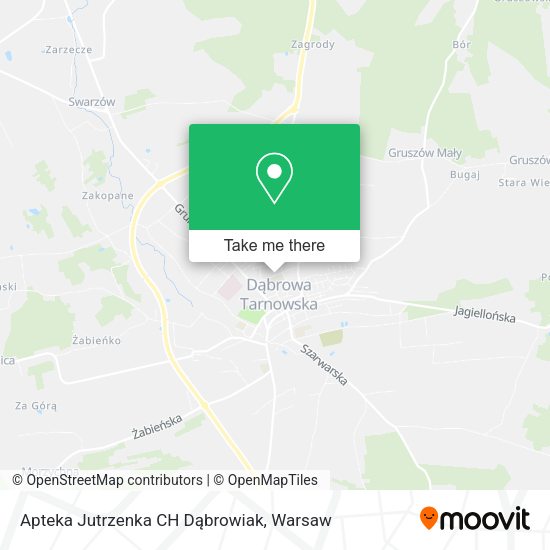 Apteka Jutrzenka CH Dąbrowiak map