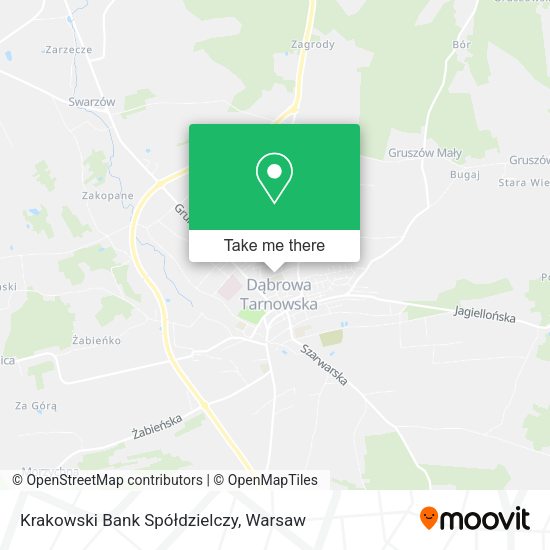 Krakowski Bank Spółdzielczy map