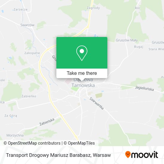 Transport Drogowy Mariusz Barabasz map