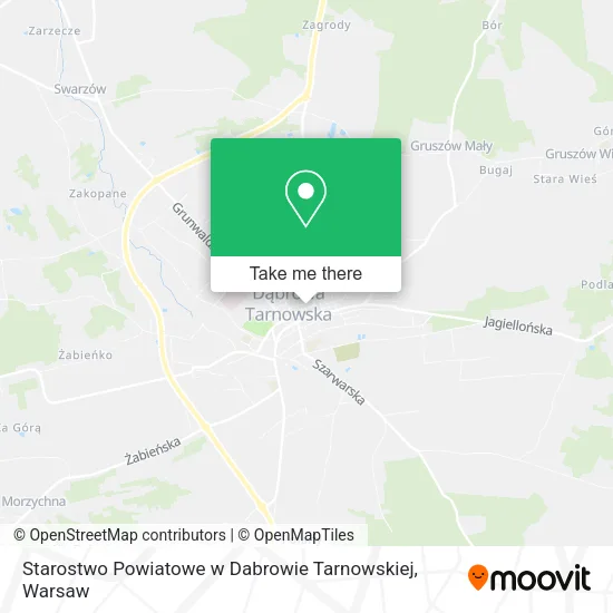 Карта Starostwo Powiatowe w Dabrowie Tarnowskiej