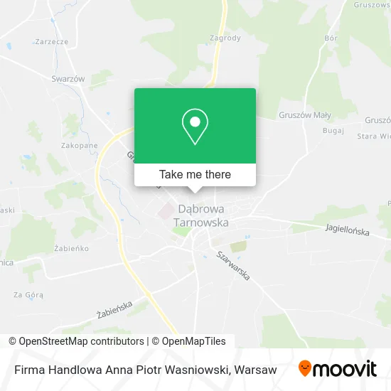 Карта Firma Handlowa Anna Piotr Wasniowski