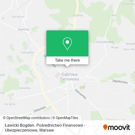 Ławicki Bogdan. Pośrednictwo Finansowo - Ubezpieczeniowe map