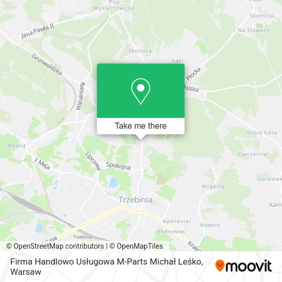 Firma Handlowo Usługowa M-Parts Michał Leśko map