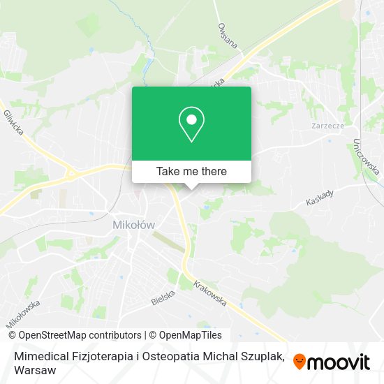 Mimedical Fizjoterapia i Osteopatia Michal Szuplak map