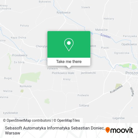 Sebasoft Automatyka Informatyka Sebastian Doniec map