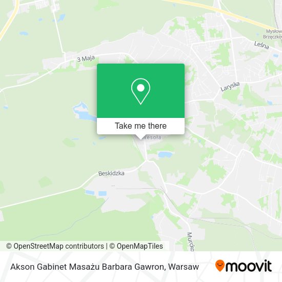 Akson Gabinet Masażu Barbara Gawron map