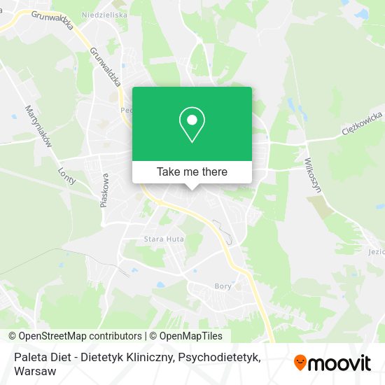 Paleta Diet - Dietetyk Kliniczny, Psychodietetyk map