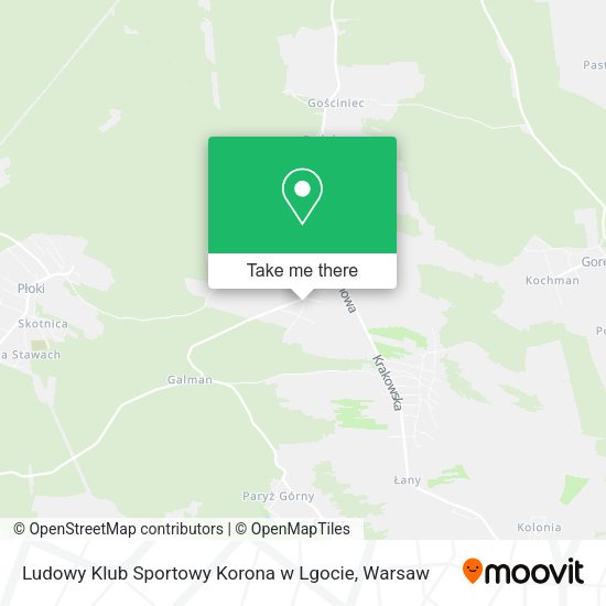 Ludowy Klub Sportowy Korona w Lgocie map