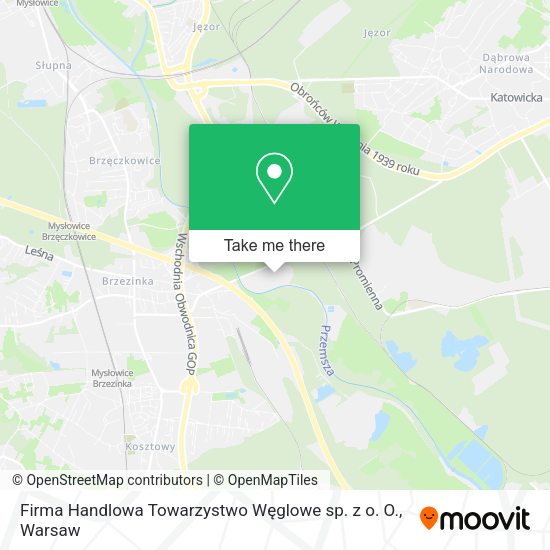 Firma Handlowa Towarzystwo Węglowe sp. z o. O. map