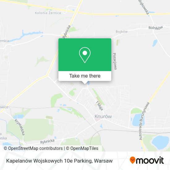 Kapelanów Wojskowych 10e Parking map