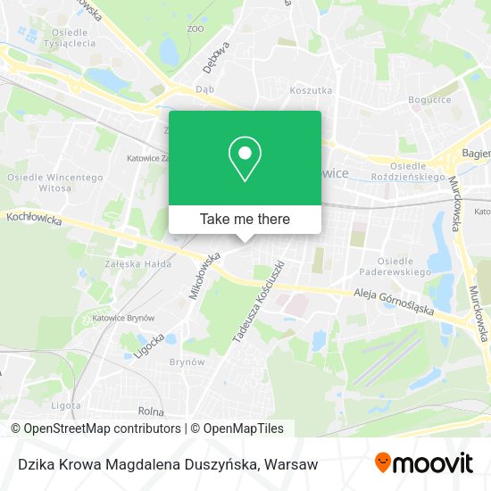 Dzika Krowa Magdalena Duszyńska map