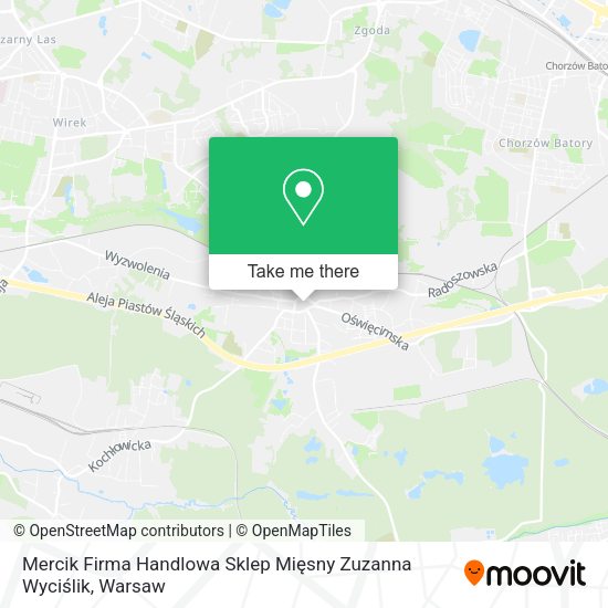 Mercik Firma Handlowa Sklep Mięsny Zuzanna Wyciślik map