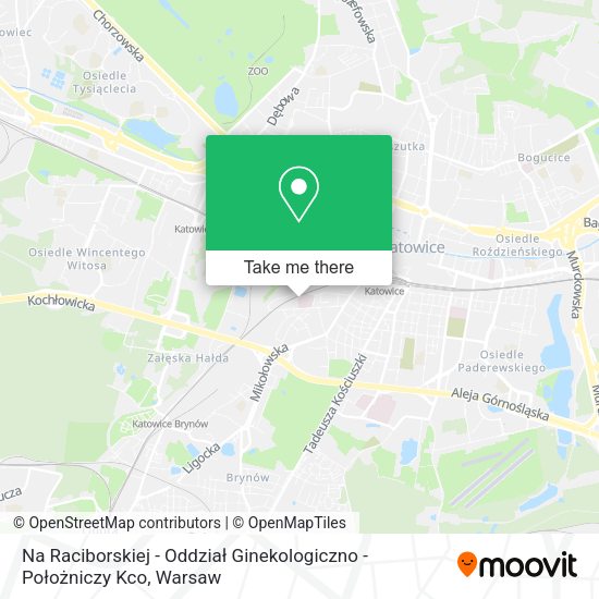 Na Raciborskiej - Oddział Ginekologiczno - Położniczy Kco map