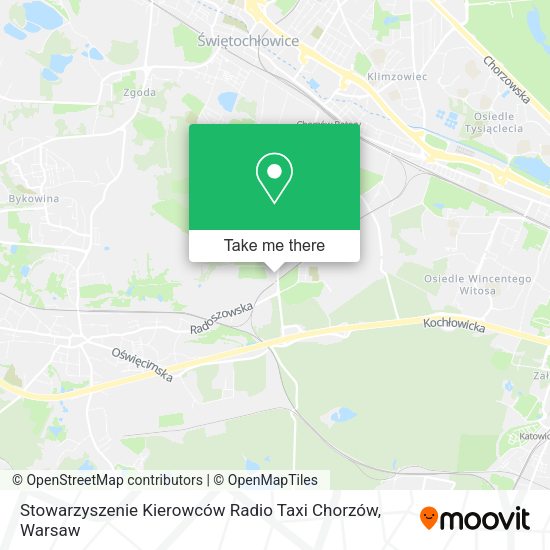 Карта Stowarzyszenie Kierowców Radio Taxi Chorzów