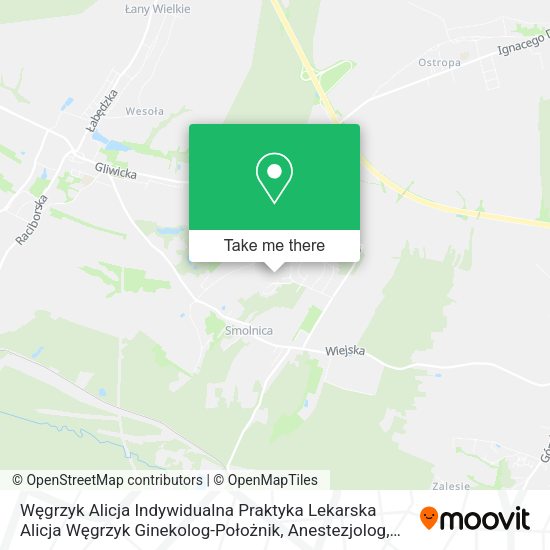 Węgrzyk Alicja Indywidualna Praktyka Lekarska Alicja Węgrzyk Ginekolog-Położnik, Anestezjolog map