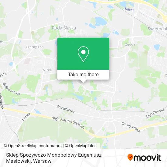Карта Sklep Spożywczo Monopolowy Eugeniusz Masłowski