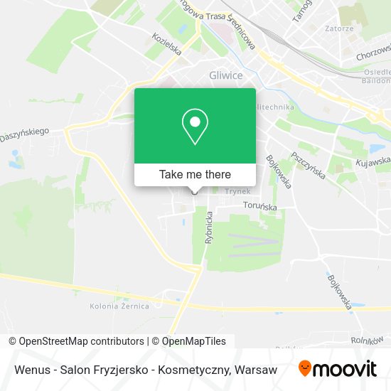 Карта Wenus - Salon Fryzjersko - Kosmetyczny