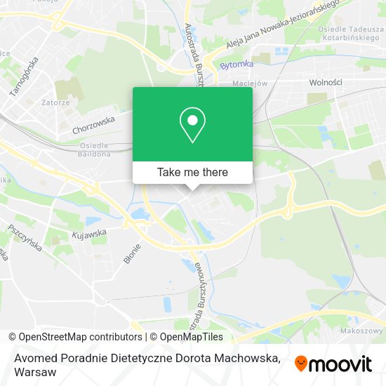 Avomed Poradnie Dietetyczne Dorota Machowska map