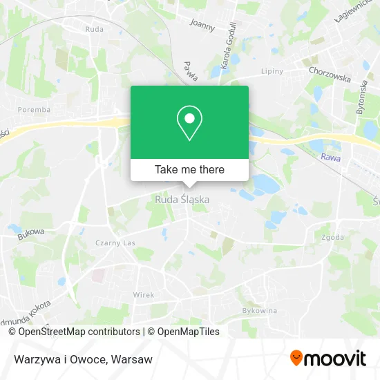 Карта Warzywa i Owoce