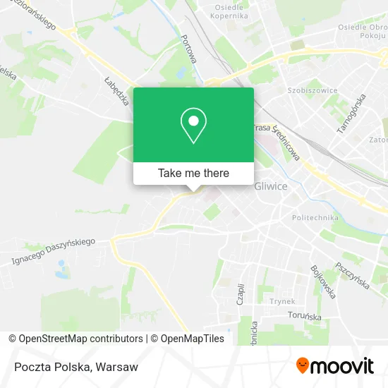 Карта Poczta Polska