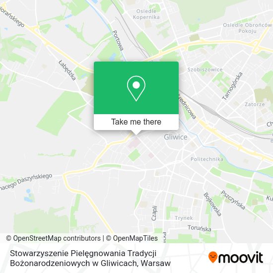 Stowarzyszenie Pielęgnowania Tradycji Bożonarodzeniowych w Gliwicach map