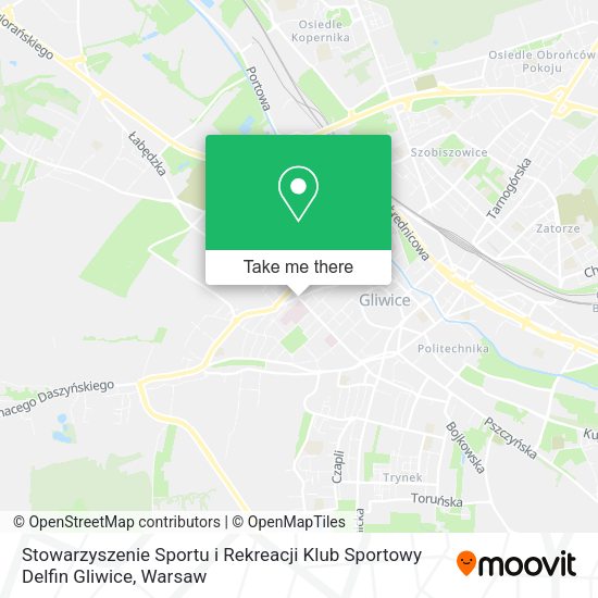 Stowarzyszenie Sportu i Rekreacji Klub Sportowy Delfin Gliwice map