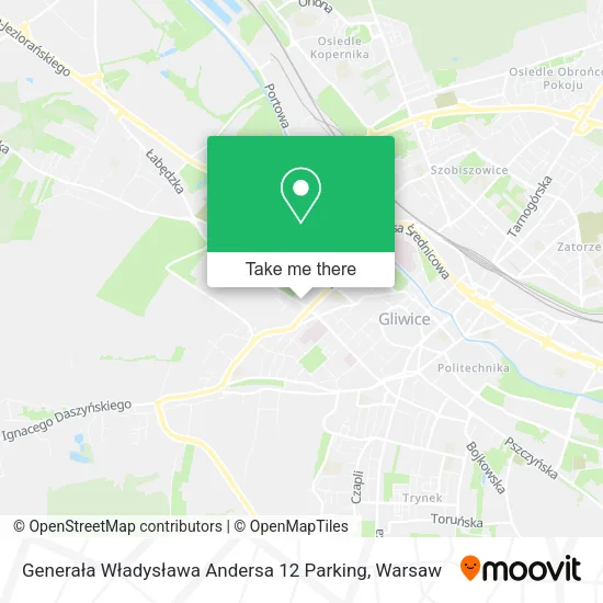 Карта Generała Władysława Andersa 12 Parking