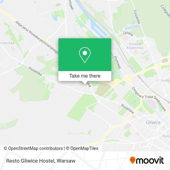 Resto Gliwice Hostel map