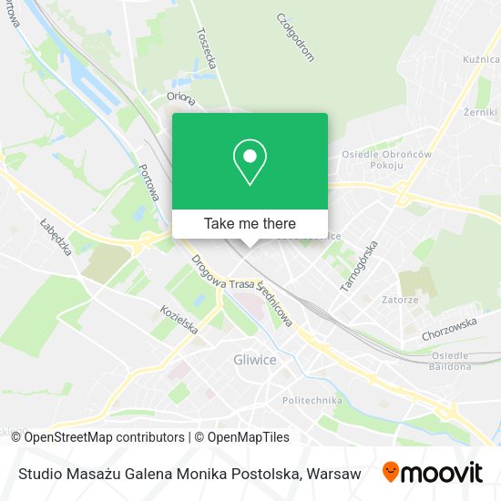 Studio Masażu Galena Monika Postolska map