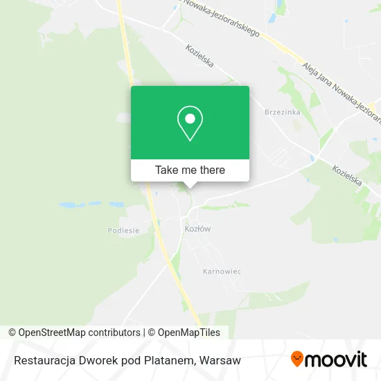 Карта Restauracja Dworek pod Platanem