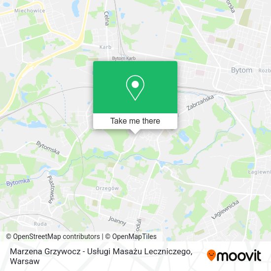 Marzena Grzywocz - Usługi Masażu Leczniczego map