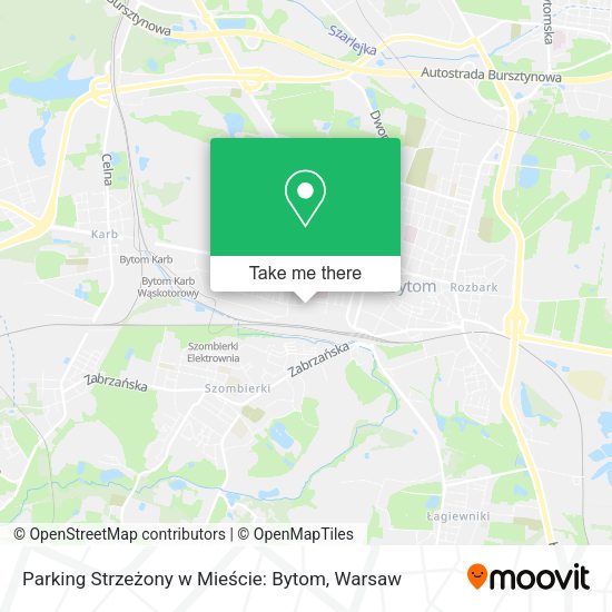 Карта Parking Strzeżony w Mieście: Bytom