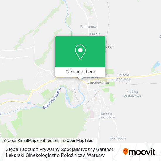 Zięba Tadeusz Prywatny Specjalistyczny Gabinet Lekarski Ginekologiczno Położniczy map