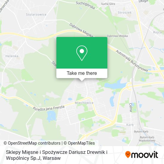 Sklepy Mięsne i Spożywcze Dariusz Drewnik i Wspólnicy Sp.J map