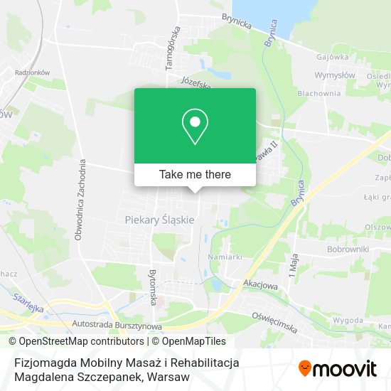 Карта Fizjomagda Mobilny Masaż i Rehabilitacja Magdalena Szczepanek