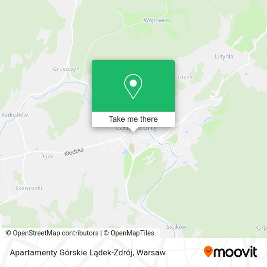 Apartamenty Górskie Lądek-Zdrój map