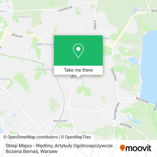 Sklep Mięso - Wędliny, Artykuły Ogólnospożywcze Bożena Bernaś map