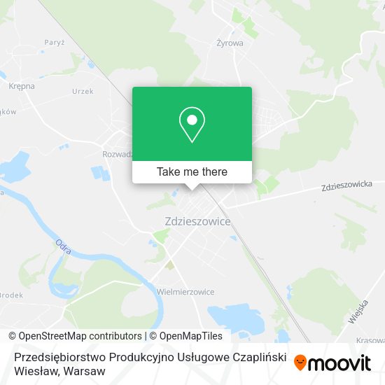 Przedsiębiorstwo Produkcyjno Usługowe Czapliński Wiesław map