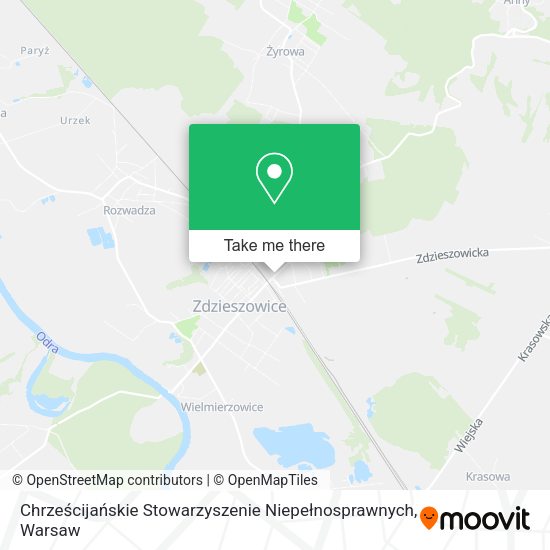 Chrześcijańskie Stowarzyszenie Niepełnosprawnych map