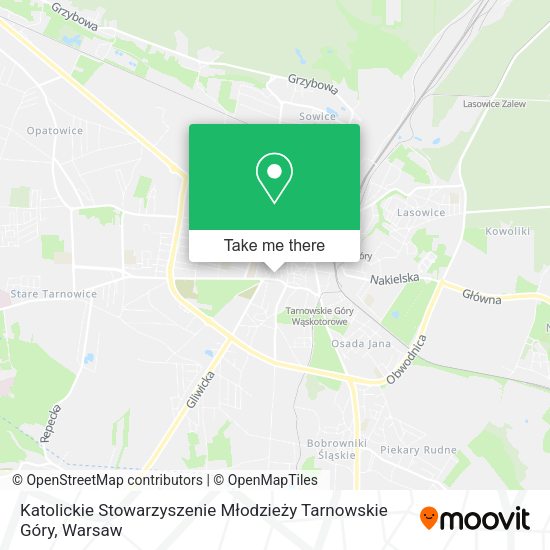 Katolickie Stowarzyszenie Młodzieży Tarnowskie Góry map