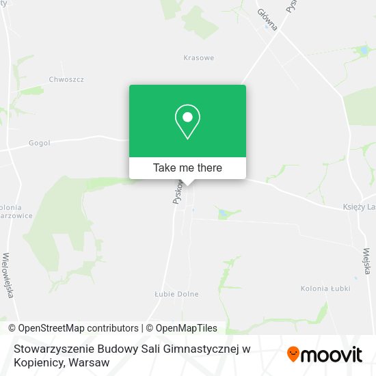 Stowarzyszenie Budowy Sali Gimnastycznej w Kopienicy map