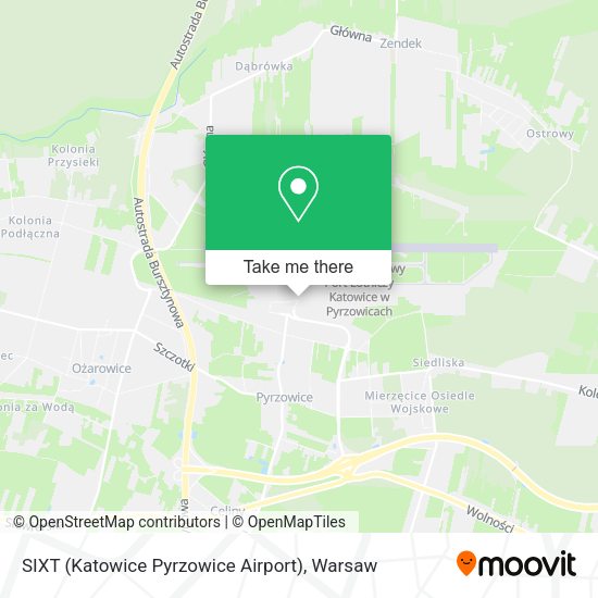 SIXT (Katowice Pyrzowice Airport) map