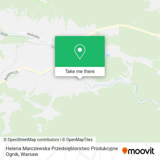 Helena Marczewska Przedsiębiorstwo Produkcyjne Ognik map