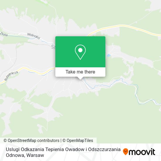 Uslugi Odkazania Tepienia Owadow i Odszczurzania Odnowa map